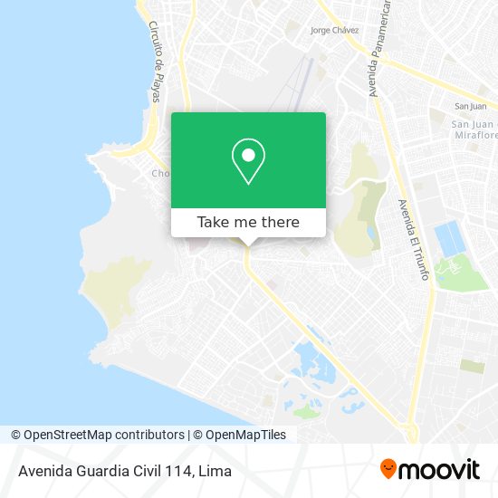 Mapa de Avenida Guardia Civil 114