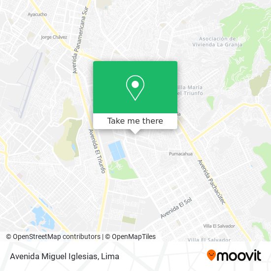 Mapa de Avenida Miguel Iglesias