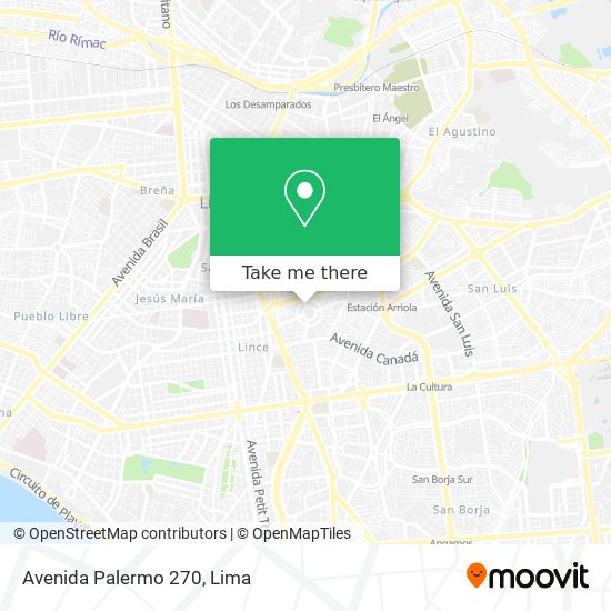 Avenida Palermo 270 map