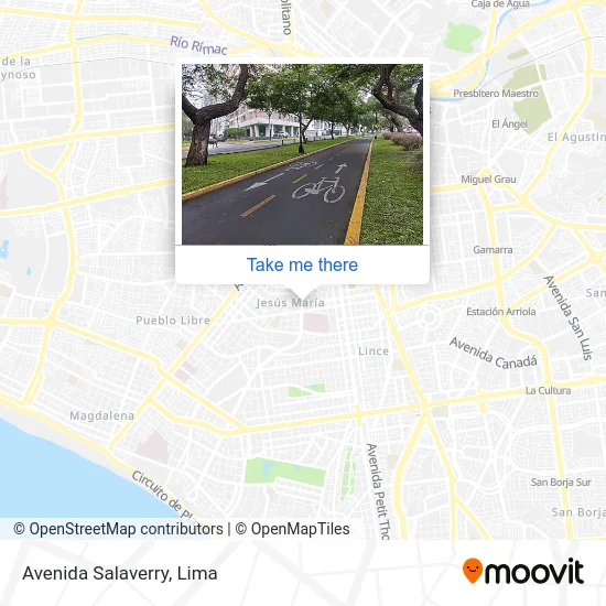 Mapa de Avenida Salaverry