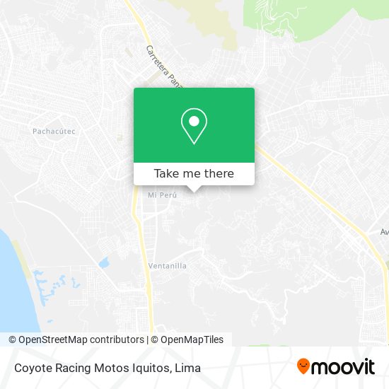 Coyote Racing Motos Iquitos map