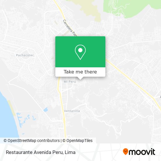 Mapa de Restaurante Avenida Peru