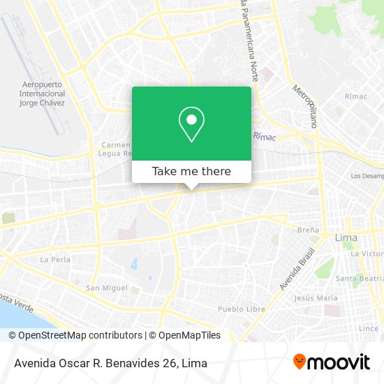 Avenida Oscar R. Benavides 26 map