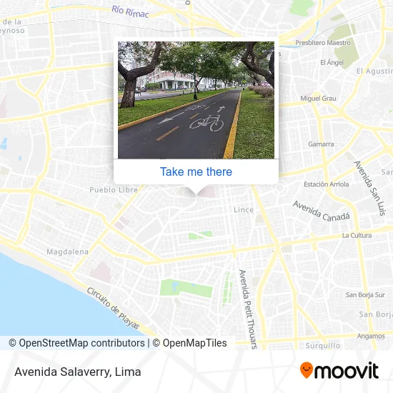 Mapa de Avenida Salaverry