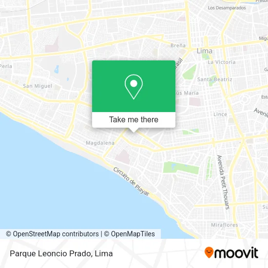 Parque Leoncio Prado map