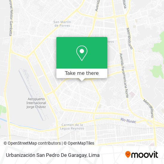 Urbanización San Pedro De Garagay map