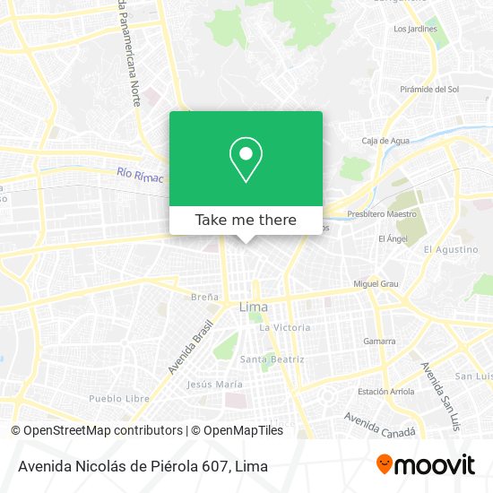 Avenida Nicolás de Piérola 607 map