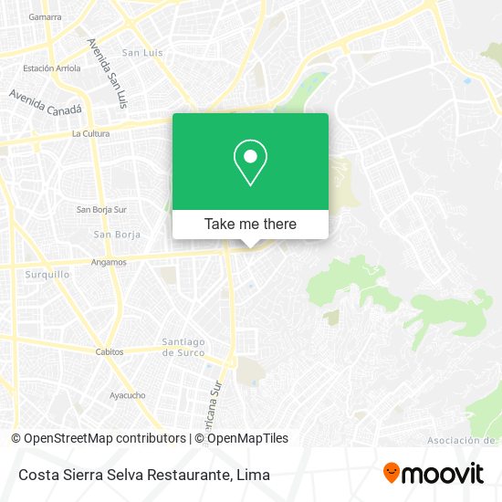 Costa Sierra Selva Restaurante map