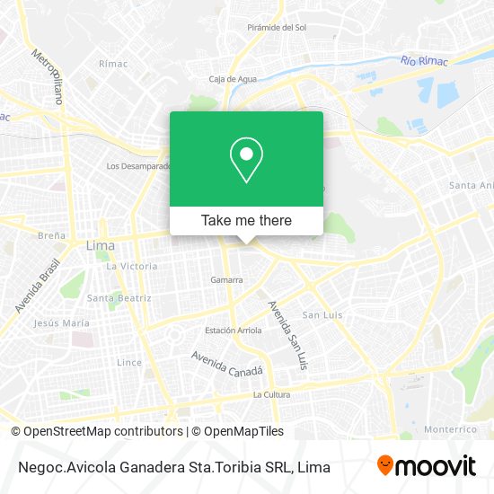 Mapa de Negoc.Avicola Ganadera Sta.Toribia SRL