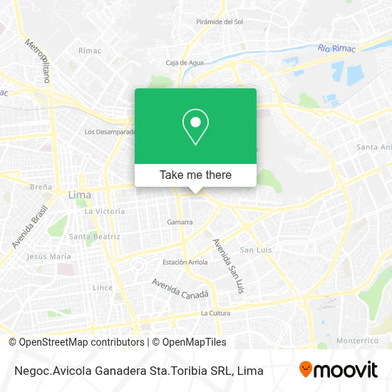 Negoc.Avicola Ganadera Sta.Toribia SRL map