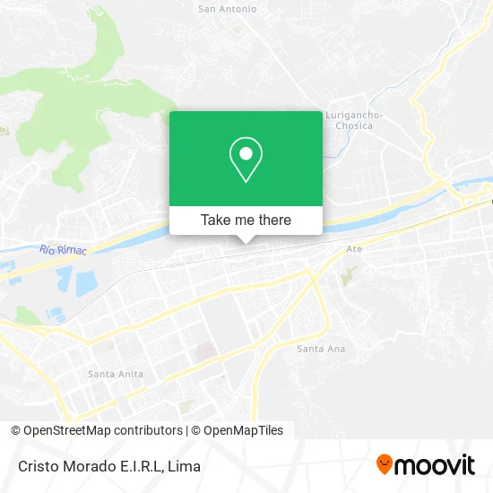 Mapa de Cristo Morado E.I.R.L