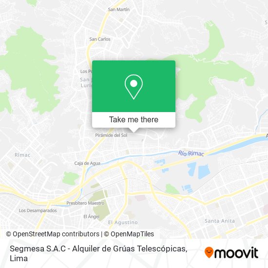 Segmesa S.A.C - Alquiler de Grúas Telescópicas map