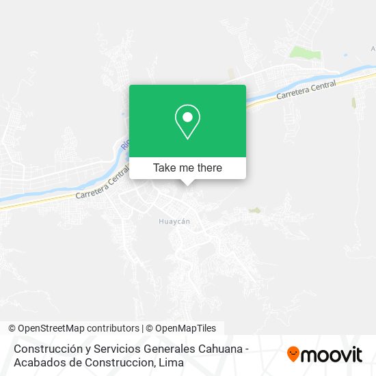 Construcción y Servicios Generales Cahuana - Acabados de Construccion map