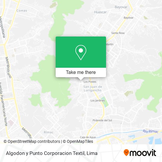 Algodon y Punto Corporacion Textil map