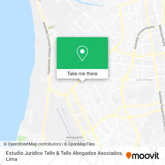 Estudio Jurídico Tello & Tello Abogados Asociados map