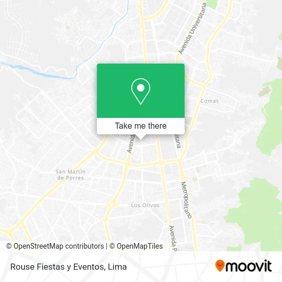 Rouse Fiestas y Eventos map
