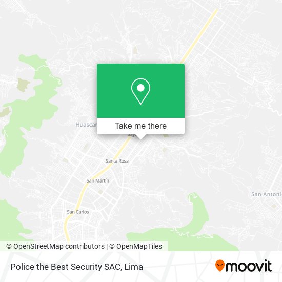 Mapa de Police the Best Security SAC