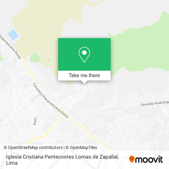 Mapa de Iglesia Cristiana Pentecostes Lomas de Zapallal