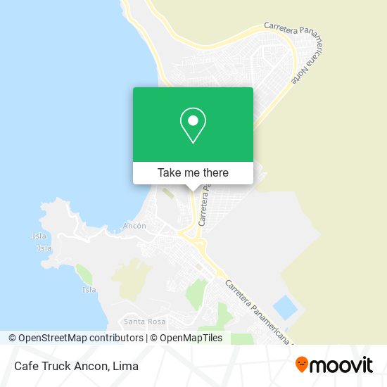 Cafe Truck Ancon map
