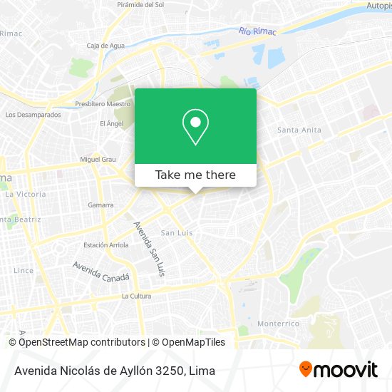 Avenida Nicolás de Ayllón 3250 map