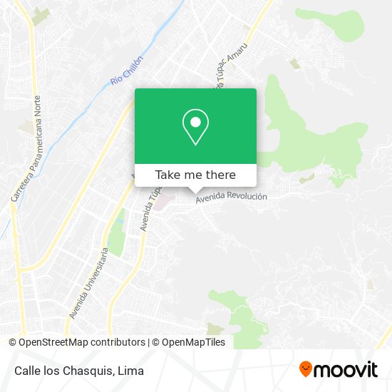 Calle los Chasquis map