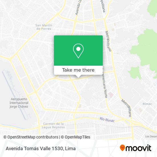 Avenida Tomás Valle 1530 map