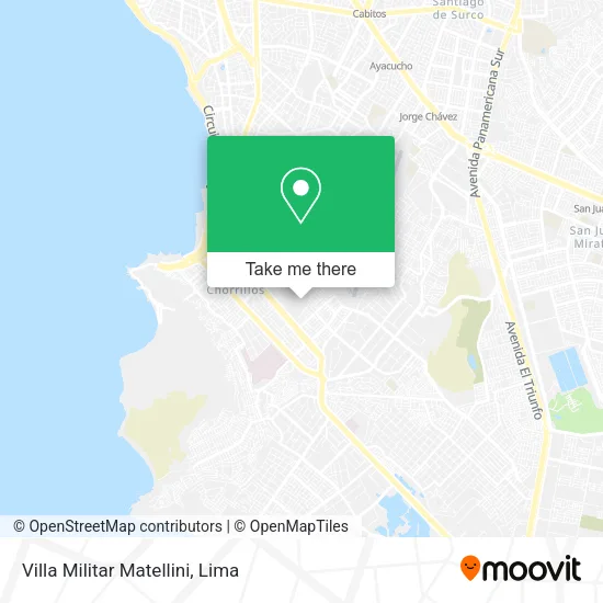 Mapa de Villa Militar Matellini