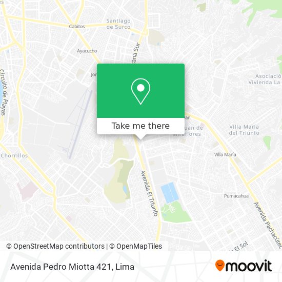 Avenida Pedro Miotta 421 map