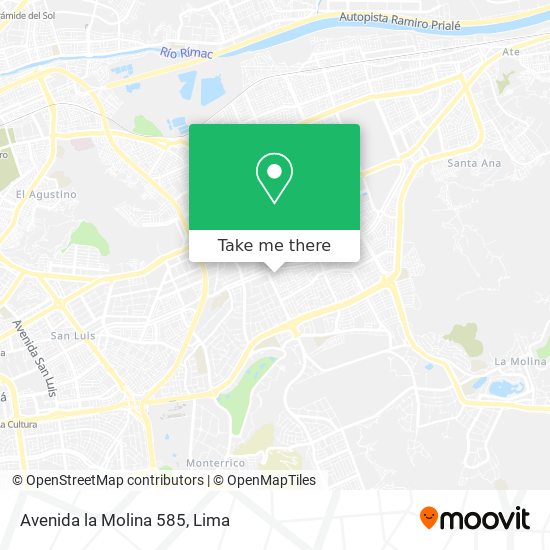 Avenida la Molina 585 map