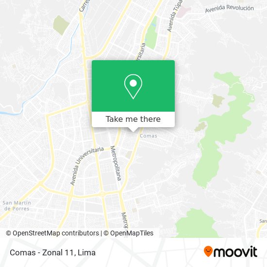Comas - Zonal 11 map