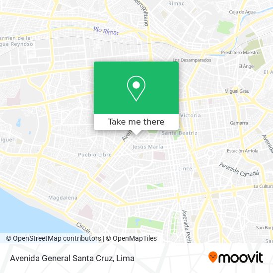 Avenida General Santa Cruz map