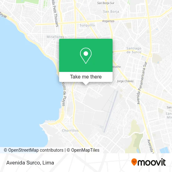 Mapa de Avenida Surco