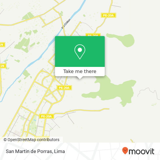San Martin de Porras map