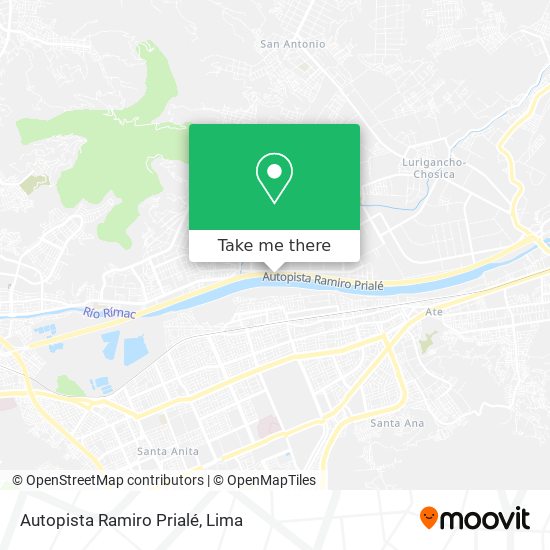 Autopista Ramiro Prialé map