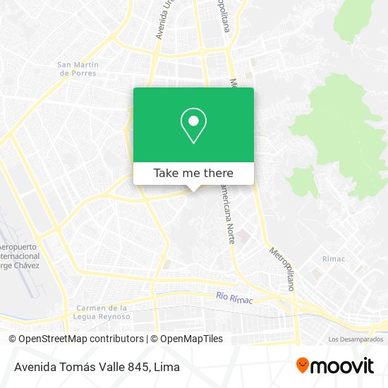 Avenida Tomás Valle 845 map