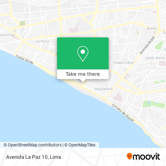 Avenida La Paz 10 map