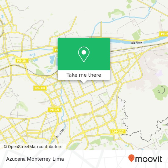 Azucena Monterrey map