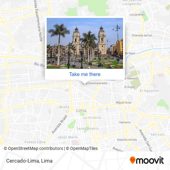 Cercado-Lima map