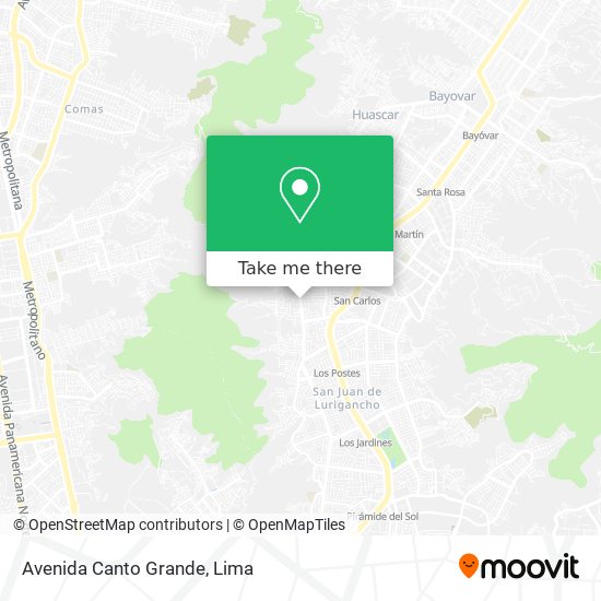 Avenida Canto Grande map