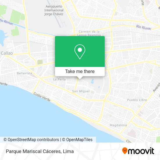 Mapa de Parque Mariscal Cáceres