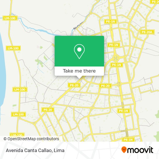 Avenida Canta Callao map