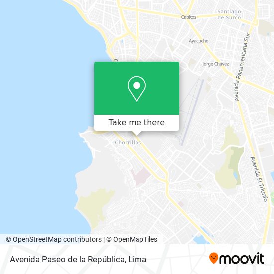 Mapa de Avenida Paseo de la República