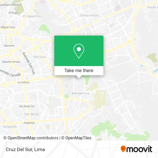 Mapa de Cruz Del Sur