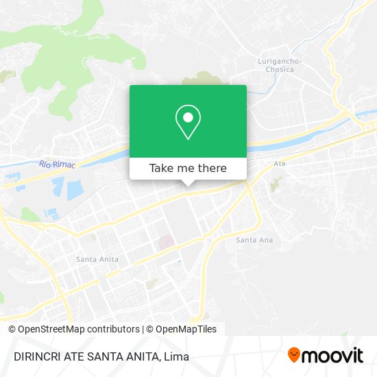 Mapa de DIRINCRI ATE SANTA ANITA