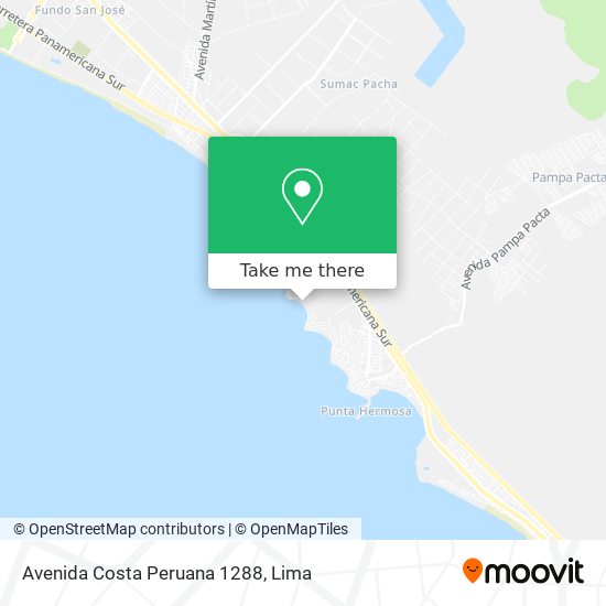 Avenida Costa Peruana 1288 map