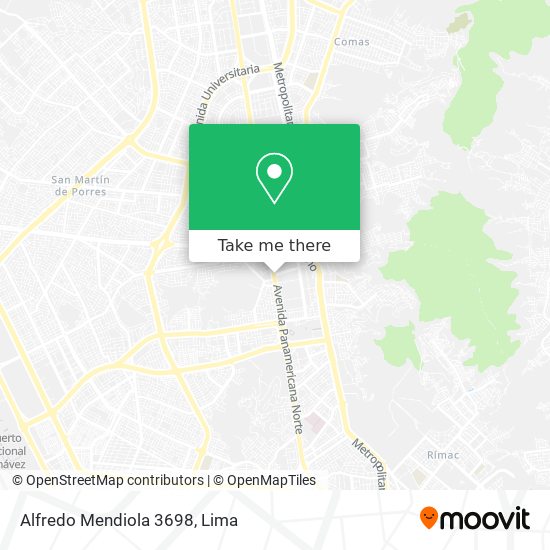 Alfredo Mendiola 3698 map