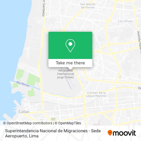 Superintendencia Nacional de Migraciones - Sede Aeropuerto map