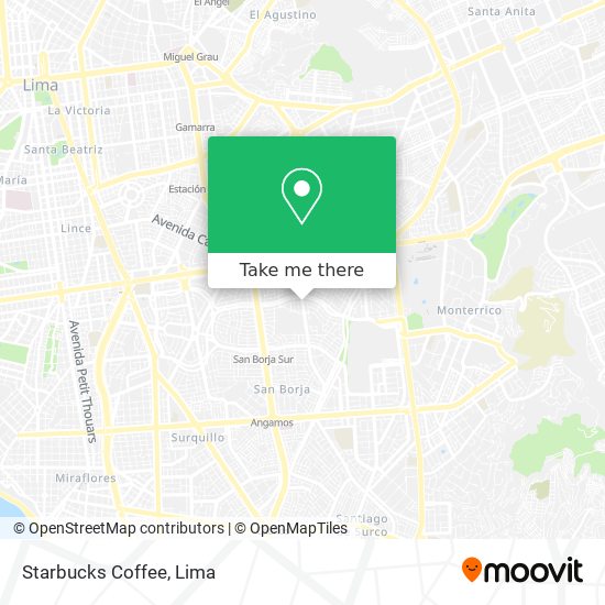 Mapa de Starbucks Coffee