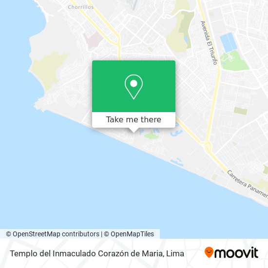 Mapa de Templo del Inmaculado Corazón de Maria