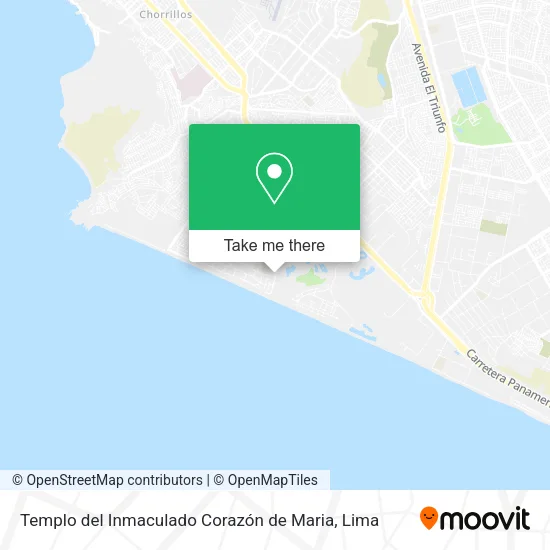 Mapa de Templo del Inmaculado Corazón de Maria